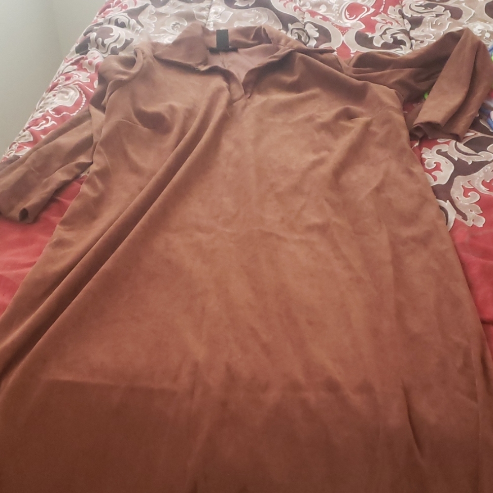 Women Suede Dress